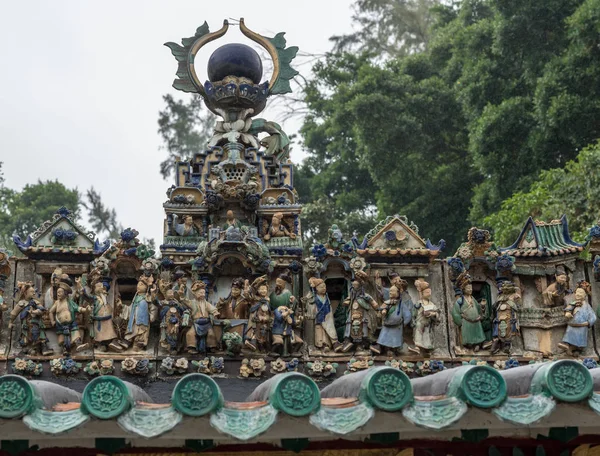 Yeung Hau-tempelet i Tai O fiskerlandsby – stockfoto