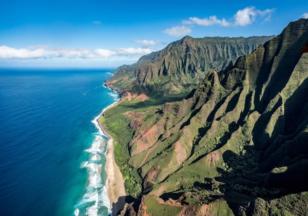 Garteninsel Kauai von Hubschrauberrundflug — Stockfoto