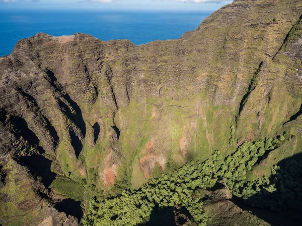 Bahçe Kauai Adası üzerinden helikopter turu — Stok fotoğraf