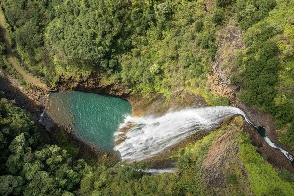 考艾岛花园岛从直升机之旅 — 图库照片