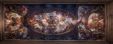 The Painted Hall at the Old Royal Naval College in Greenwich clipart