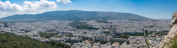 Panorama van de stad Athene vanaf de Lycabettus-Heuvel — Stockfoto