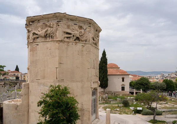 Torre de los Vientos en el Foro Romano de Atenas Grecia — Foto de Stock