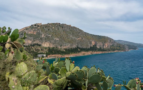 Heuveltop Fort van Palamidi bij Nafplio in Griekenland — Stockfoto