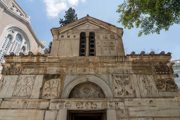 Kleine metropool door de kathedraal in Athene — Stockfoto