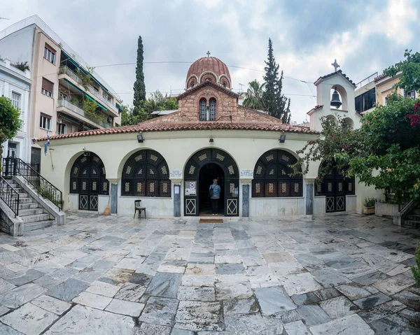 St Catherine grecki Kościół prawosławny w Atenach — Zdjęcie stockowe