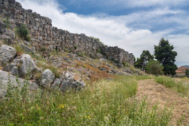 Peloponnese Yunanistan 'da Tiryns antik Yunan tarihi site