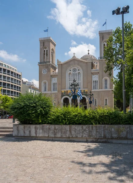 Esterno della Cattedrale Metropolita Greco Ortodossa di Atene — Foto Stock