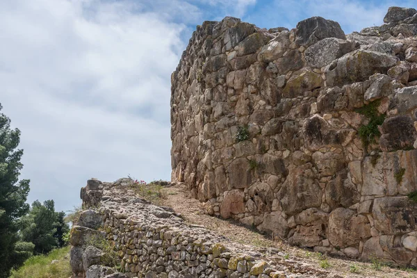 Antike griechische historische Stätte von Tiryns auf dem Peloponnes — Stockfoto