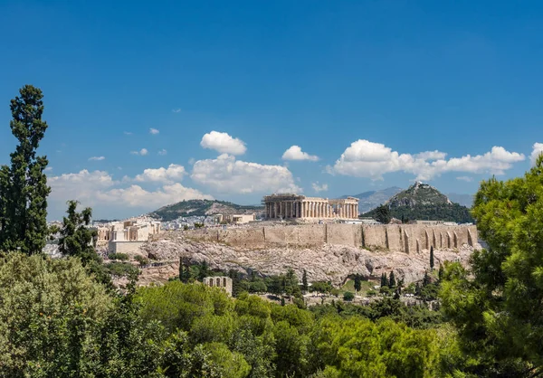 Athén panorámája a Lycabettus-dombról — Stock Fotó