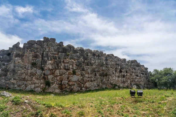 Sítio histórico grego antigo de Tiryns no Peloponeso Grécia — Fotografia de Stock