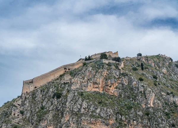 Fortaleza de Hilltop de Palamidi em Nafplio, na Grécia — Fotografia de Stock