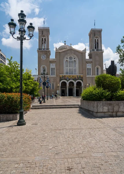 Exterior de la Catedral Metropolitana Griega Ortodoxa de Atenas —  Fotos de Stock