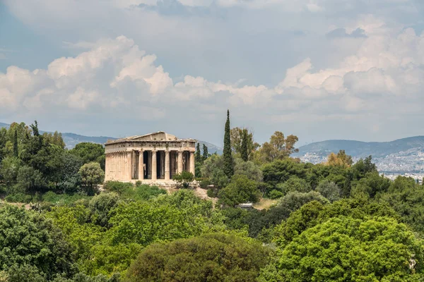 Temple d'Héphaïstos en Agora grecque — Photo