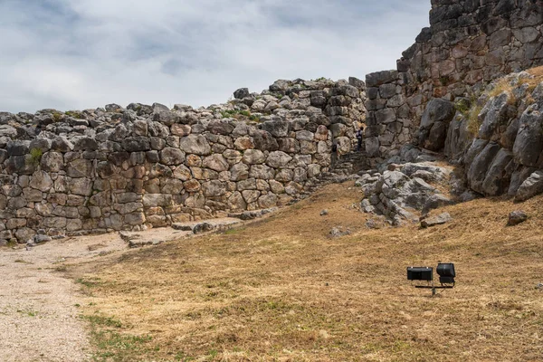 Antika grekiska historiska platsen för Tiryns i Peloponnesos Grekland — Stockfoto