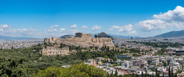 从莱卡贝图斯山雅典市全景 — 图库照片