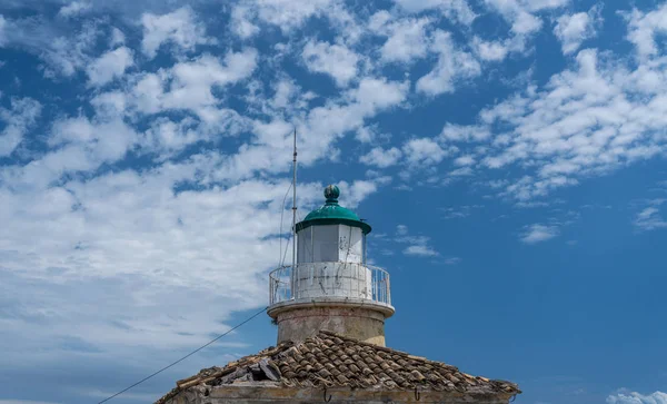 Fortaleza velha de Corfu no promontório pela cidade velha — Fotografia de Stock