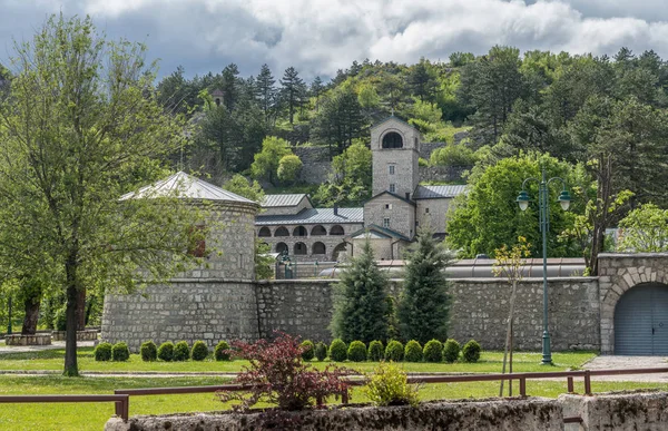 Monastery and Royal Gardens in Cetinje Montenegro — Stock Photo, Image