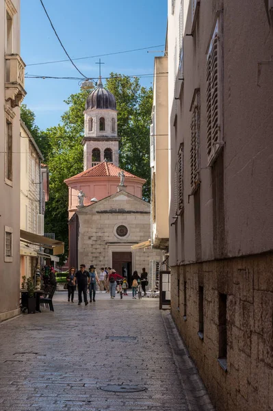 Kyrkan Our Lady of Health i gamla stan i Zadar i Kroatien — Stockfoto