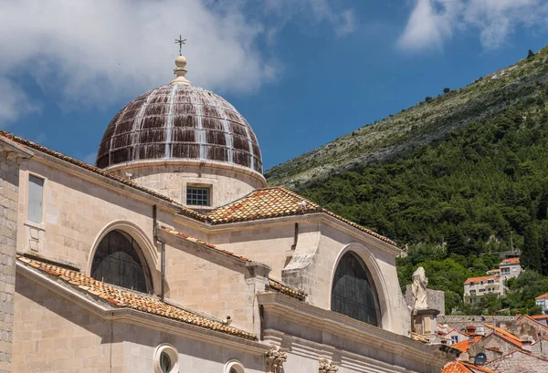 Részletek a tető a St Blaise templom Dubrovnik Old Town — Stock Fotó
