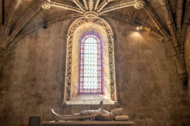 Lizbon yakınlarındaki Belem Jeronimos Manastırı İçişleri, Portekiz
