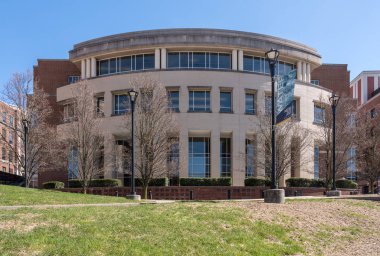 Morgantown Wvu Kampüsü'nde Bilge Kütüphane Girişi