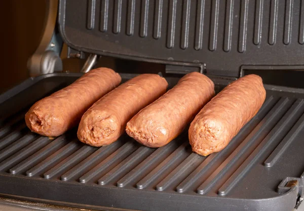 Växtbaserad Vegetarisk korv redo för grillning — Stockfoto