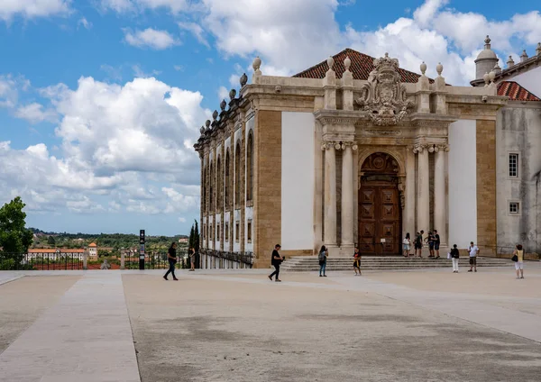 Johannine Library in main quadrangle of University of Coimbra — Stock Photo, Image