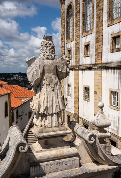 Johannine Library in main quadrangle of University of Coimbra — Stock Photo, Image