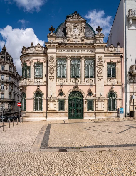 Exterior of the Agencia do Banco de Portugal in Coimbra — Stock Photo, Image