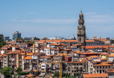 Porto Katedrali kulesinden şehir merkezine doğru görünümü