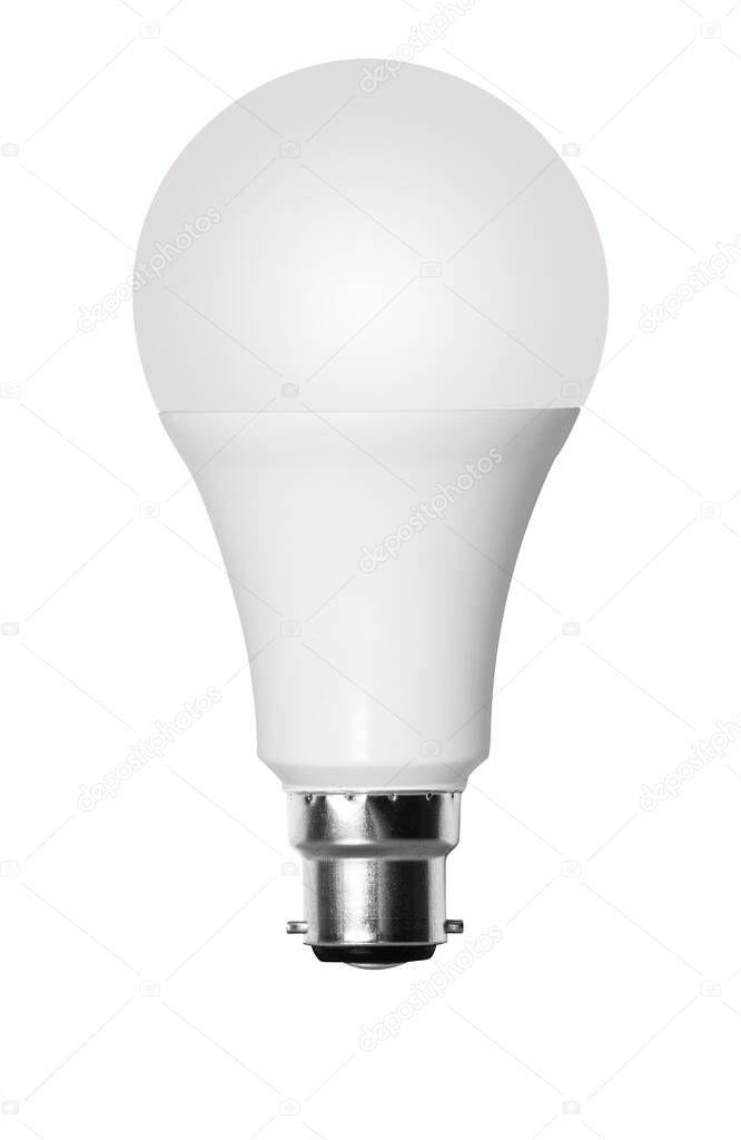 Isolated LED bulb with bayonet connector for UK style lamps