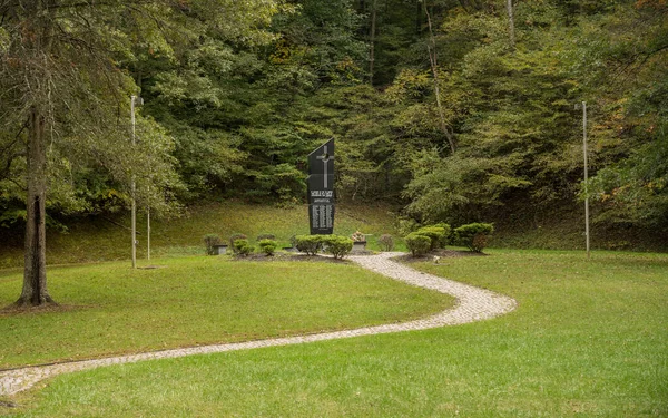 Memorial and cemetery for the miners lost in the Farmington No 9 coal mine explosion in 1968 — Stock Photo, Image