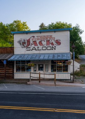 Winthrop, WA - 29 August 2025: Three Fingered Jacks Saloon in the historic western town in Washington State