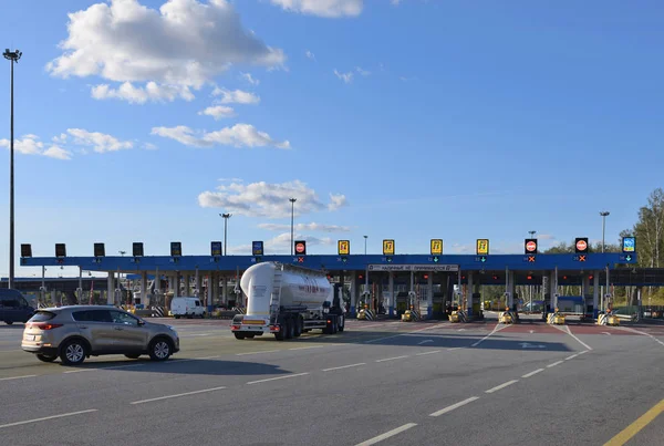 Toll Road Ryssland Moscow Region September 2018 Stockbild