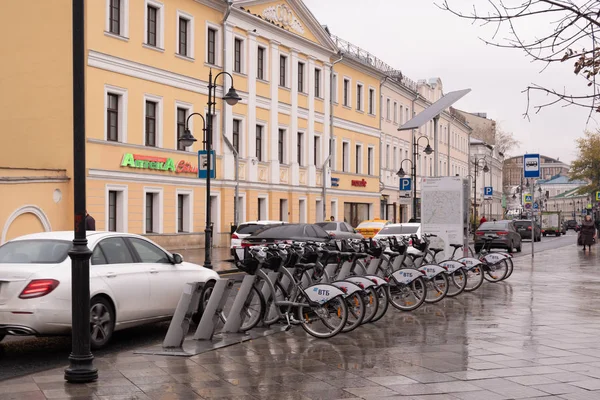 Location Vélos Moscou Moscou Russie Octobre 2018 — Photo