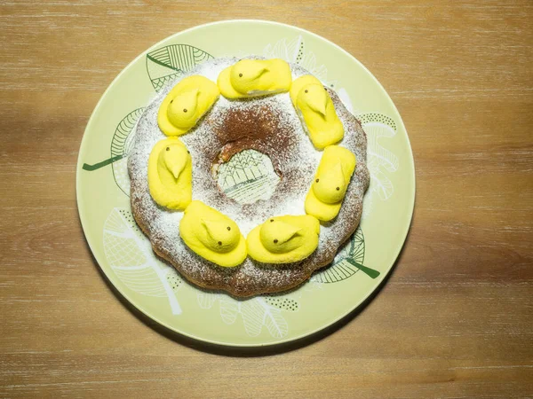 Babka Een Sponsachtige Gistcake Die Traditioneel Wordt Gebakken Voor Paaszondag — Stockfoto