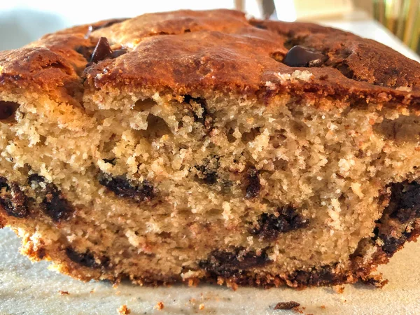 Bananenbrot Ist Eine Brotsorte Die Aus Pürierten Bananen Gebacken Wird Stockbild