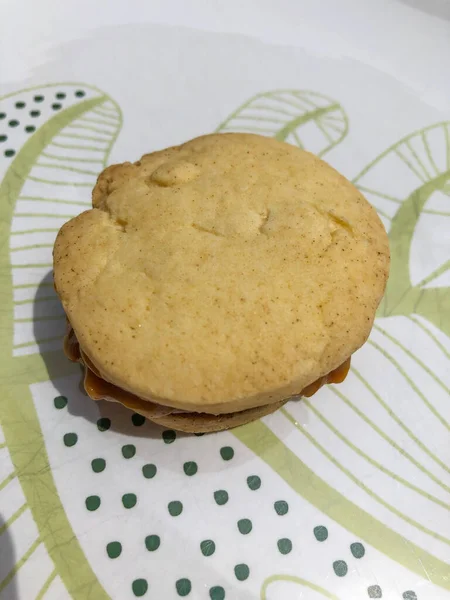 Traditionelle Alfajores Argentinien Peru Und Uruguay Bestehen Aus Zwei Runden — Stockfoto