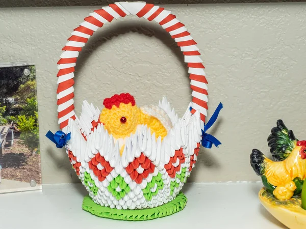 Decoraciones Pascua Dentro Una Casa — Foto de Stock