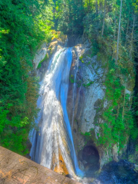 Ilımlı Yollar Popüler Twin Falls Daha Küçük Weeks Falls Çağlayan — Stok fotoğraf