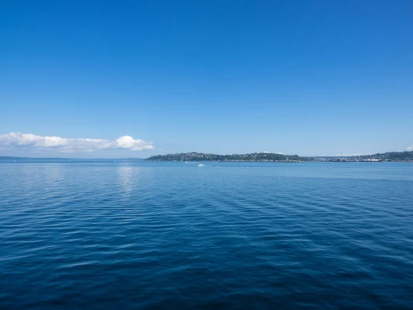 Seattlebainbridge Feribotu Washington Daki Seattle Ile Bainbridge Adası Arasında Puget — Stok fotoğraf