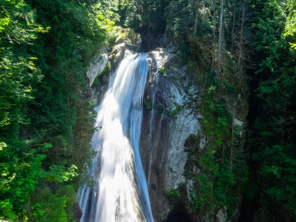 Los Senderos Moderados Conducen Las Populares Cataratas Gemelas Las Pequeñas —  Fotos de Stock