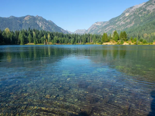 Золотая Петля Пруда Gold Creek Pond Loop Густонаселенная Тропа Длиной — стоковое фото