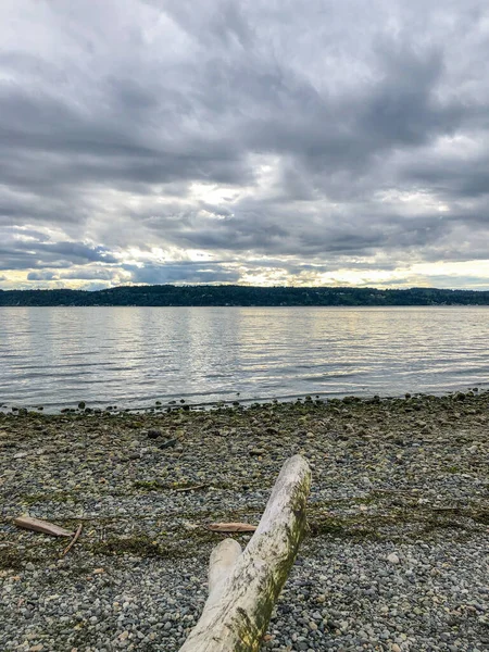 Mukilteo Deniz Feneri Parkı Mukilteo Şehrinin Batı Ucundaki Deniz Fenerini — Stok fotoğraf