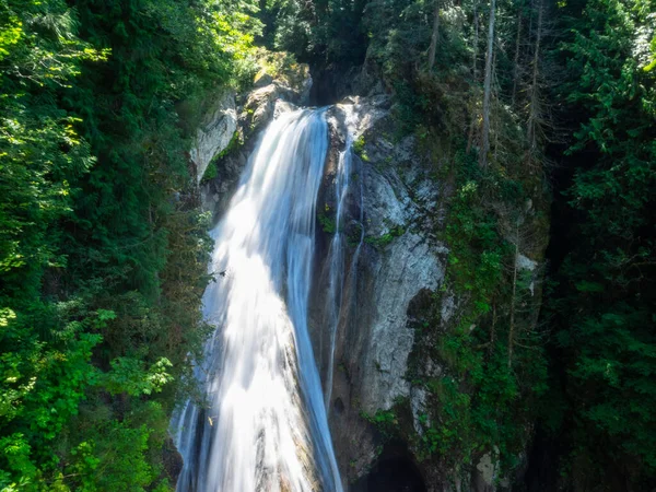 Mírné Stezky Vedou Oblíbeným Twin Falls Menším Weeks Falls Dalším — Stock fotografie