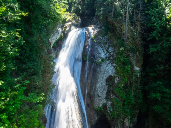 Mírné Stezky Vedou Oblíbeným Twin Falls Menším Weeks Falls Dalším — Stock fotografie
