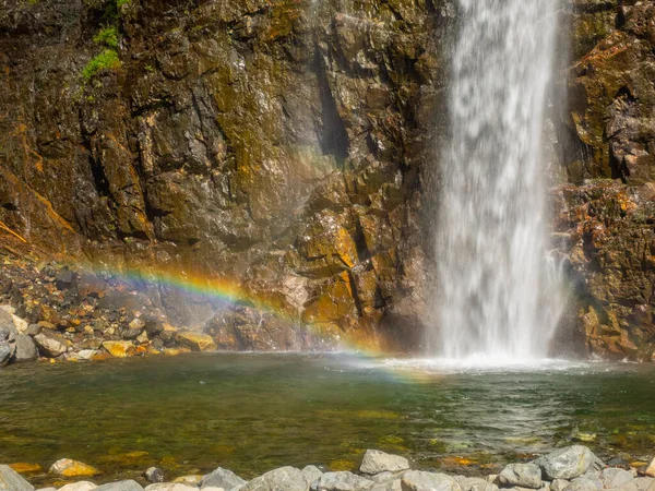 Franklin Falls Est Une Chute Eau Sur Fourche Sud Rivière — Photo