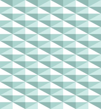 Üçgen veya rhombus seamless modeli. Mavi, Turkuaz, beyaz