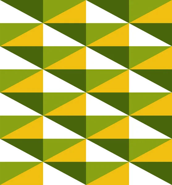 Triangle Losange Sans Couture Jaune Vert Blanc — Image vectorielle